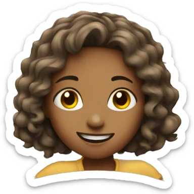 girl in car interior peace fingers on hand  sticker