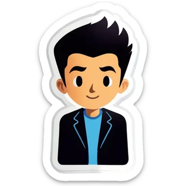 Bir avatar, elinde wait yazılı bir beyaz kağıt tutuyor sticker