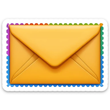 Envelope stamp sticker