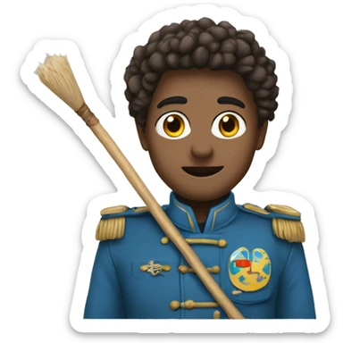 Un castor avec un bâton  sticker