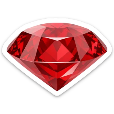 Red diamond with "RED" written on its front sticker
