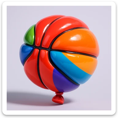basket ball sticker