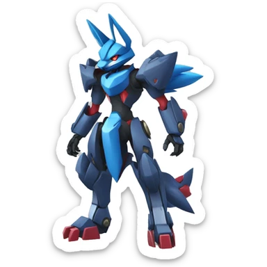 Lucario-Zoroark-medabot-Mecha full body sticker