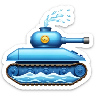 Tank of water  sticker