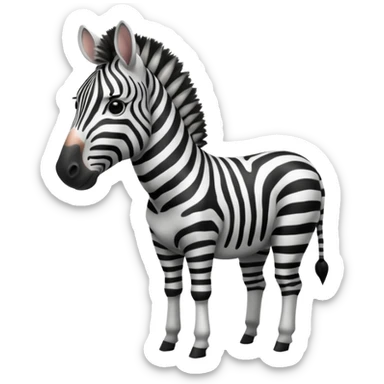 So zebra in underwear sticker
