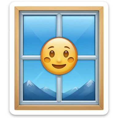 window being cleaned sticker