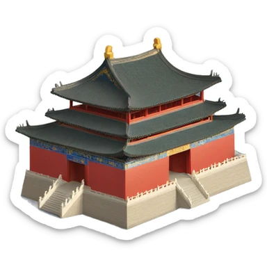 china forbidden palace sticker