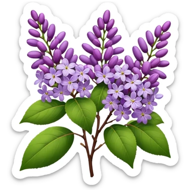 lilacs sticker