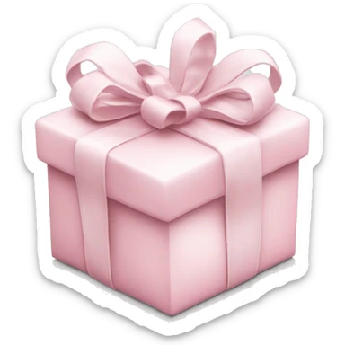 Light pink Christmas gifts under a white Christmas tree  sticker