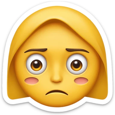Eye roll annoyed emoji sticker