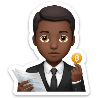 Black avatar that manages all audit and explanations in a business process sticker