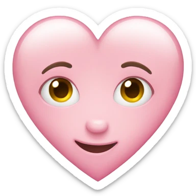 Ligh pink heart sticker