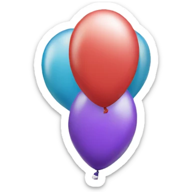 Happy birthday balloon sticker