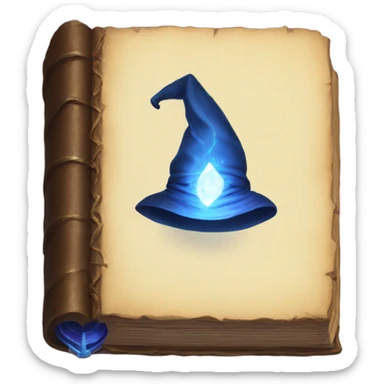 sorcery book sticker