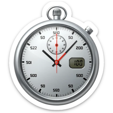 Stopwatch sticker