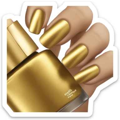 Gold nails sticker
