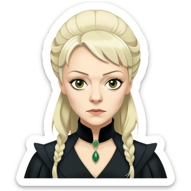 Helen McCrory is Narcissa Malfoy in harry potter sticker
