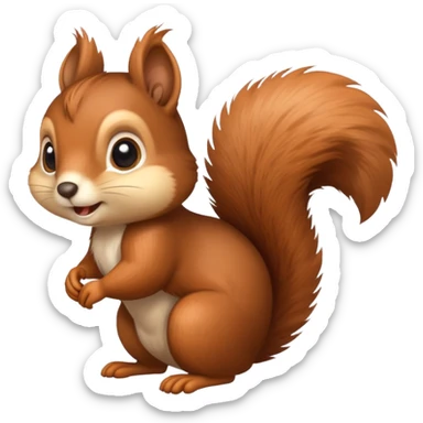 cute squirrel sticker