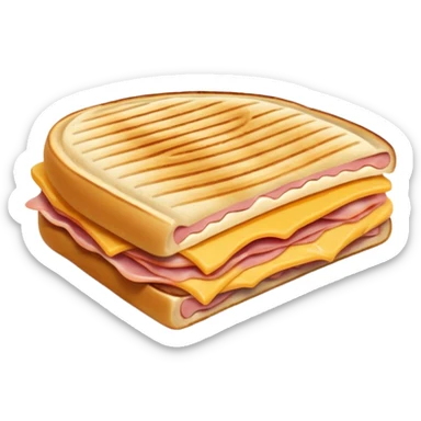 panini with ham and cheese sticker