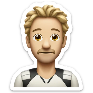 I need an emoji of a cricket. It should be skinny, funny, and red. sticker