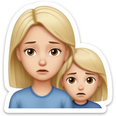 Girl disgusted with boy sticker