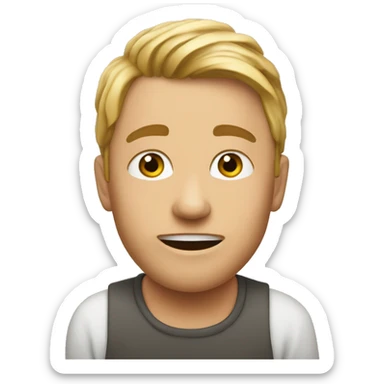 Rött hjärta med små röda hjärtan runt sticker