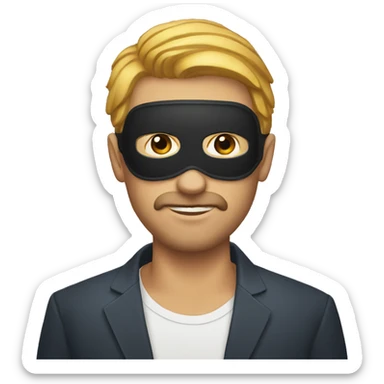 Un hombre con máscara  sticker