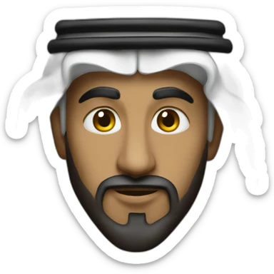 Rich sheikh dollars sticker