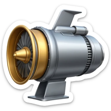 Generate a jet engine for the Russian drone "Geranium-3" sticker
