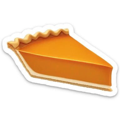 pumpkin pie slice sticker