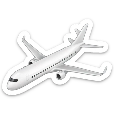 Avion qui va vers deux tour  sticker