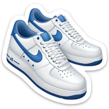 make a genmoji for a pair of white air force shoes. Fully white and no logo sticker