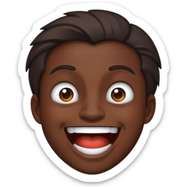 mad but laughing sticker