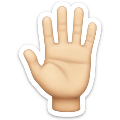 three fingers up sticker