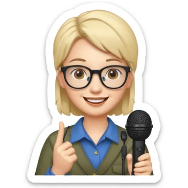 vlogger nice sticker
