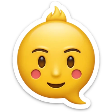 rayo simple y reconocible, estilo emoji clásico sticker