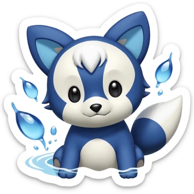 Oshawott-Meowstic-fusion sticker