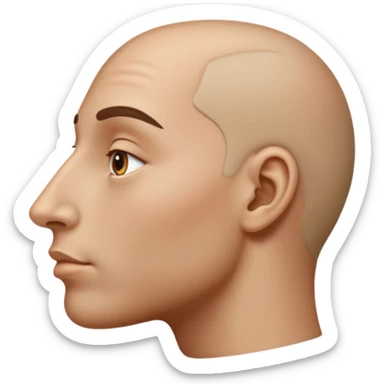 nose from the side sticker