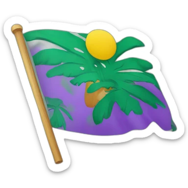floptropica flag, icon of the floptok sticker