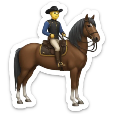 Horseman sticker