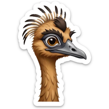 Female Emu sticker