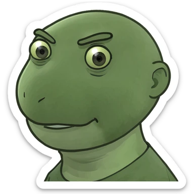 Giving someone the side eye sticker