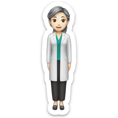 lady chinese's language teacher sticker