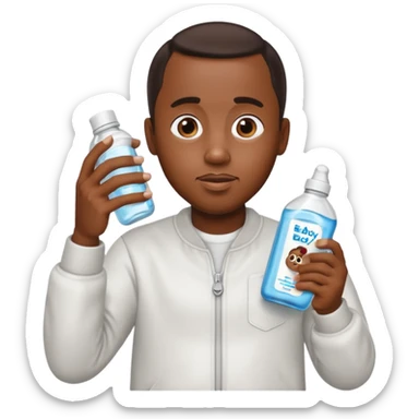 Make Diddy holding baby oil sticker