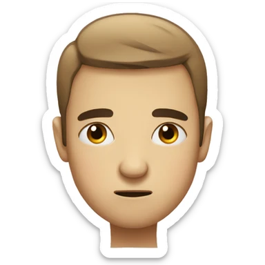 tired emoji face dark eyebags under eyes sticker