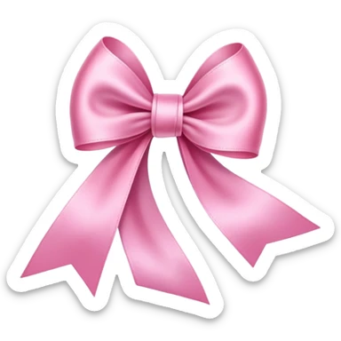 pink ribbons realism sticker