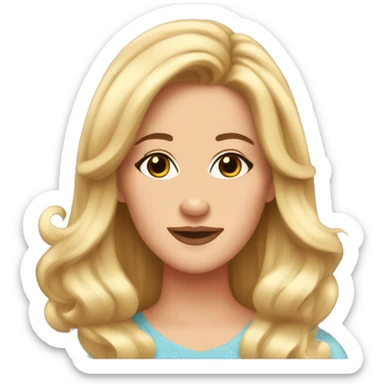 Brown haired Elle woods  sticker