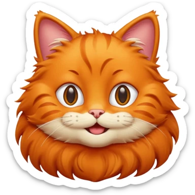 cool garfield cat sticker