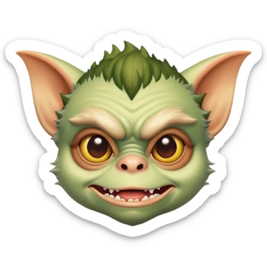Gremlin with my face sticker