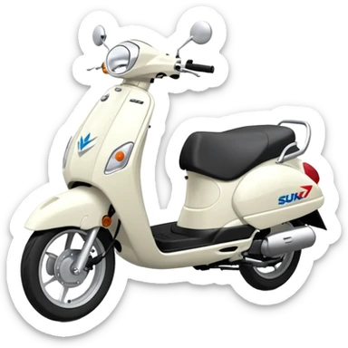  New Suzuki access 125 white emoji sticker